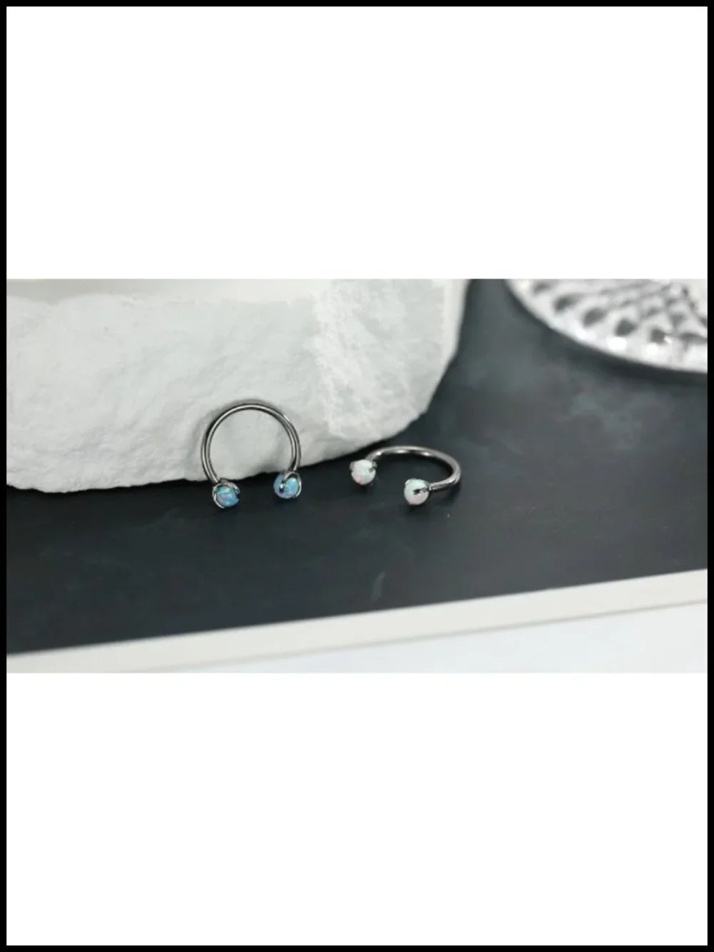 16G Titanium Horseshoe Septum Ring Internally Threaded Piercing Jewelry